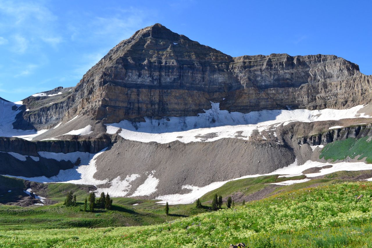 View of Mount Timpanogos from Timpooneke trail