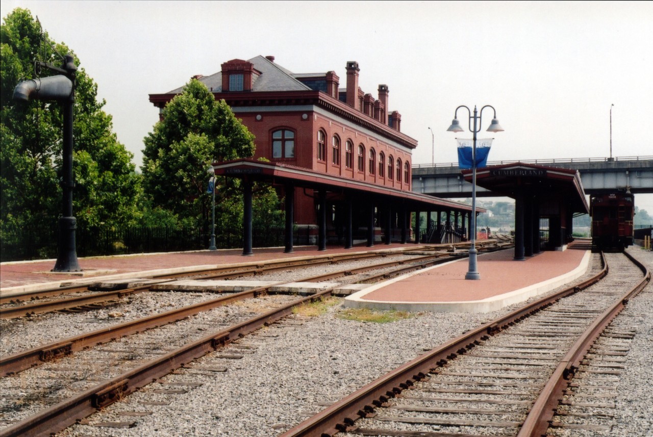 View of Western Maryland Railway Station in Cumberland, Maryland, USA
