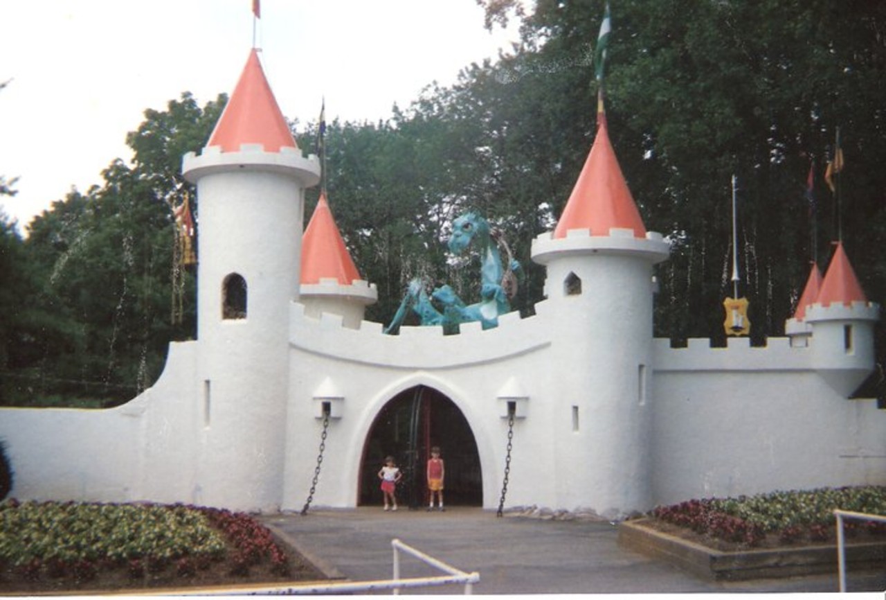 Entrance to Enchanted Forest Amusement Park in 1987.
