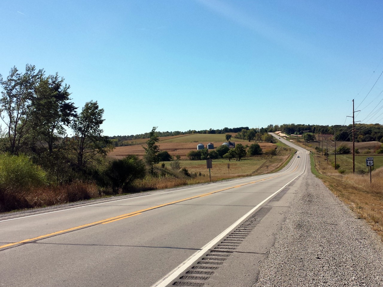 US 6 east of Newton, Iowa
