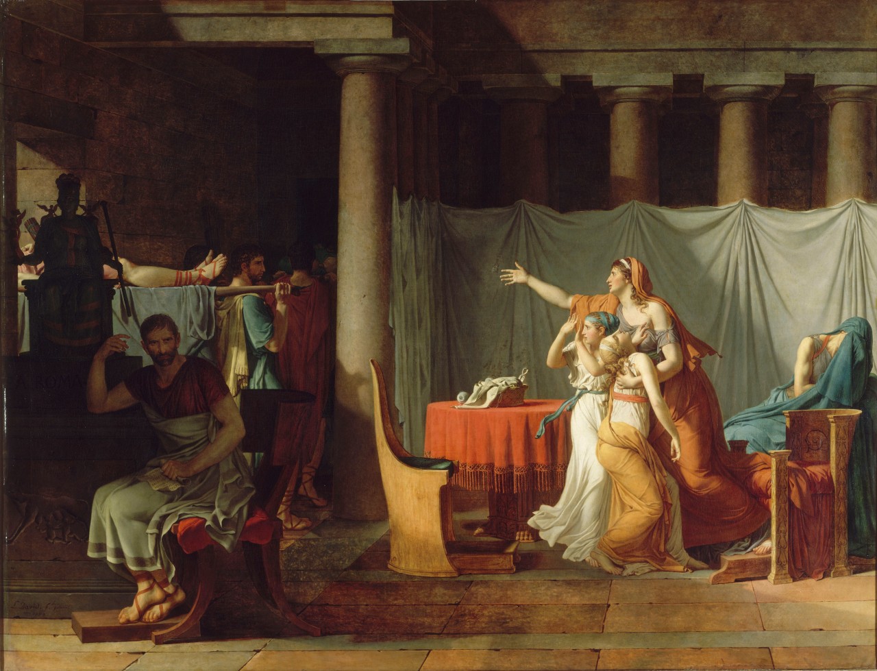 The Lictors Bring to Brutus the Bodies of His Sons by Jacques-Louis David (1784)
