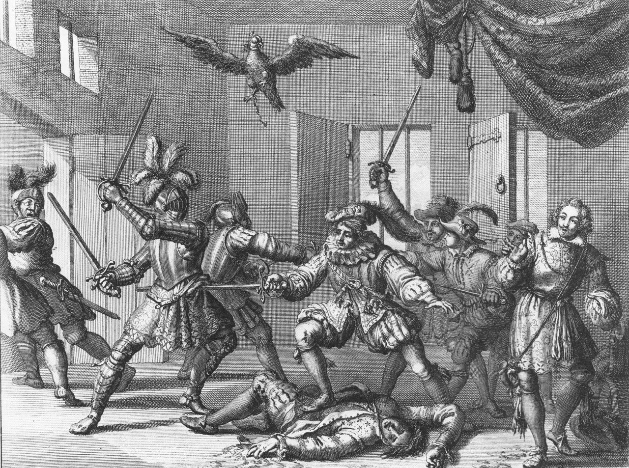 The mayhem at Gowrie House imagined by the Dutch illustrator Jan Luyken