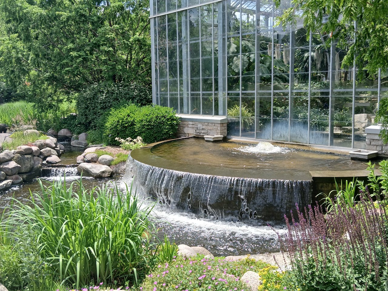 cascading fountains