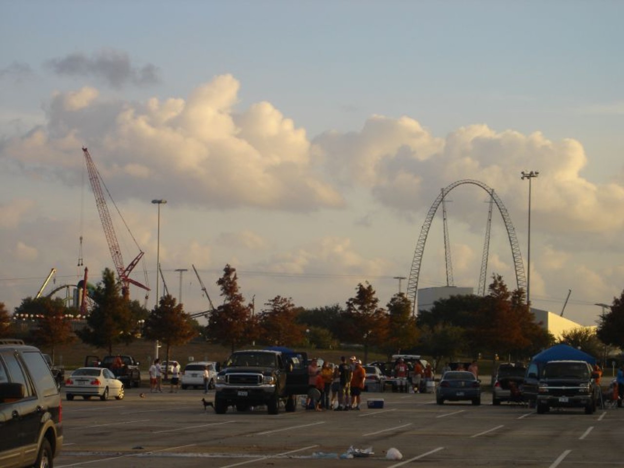 Demolition of Six Flags AstroWorld in December 2005
