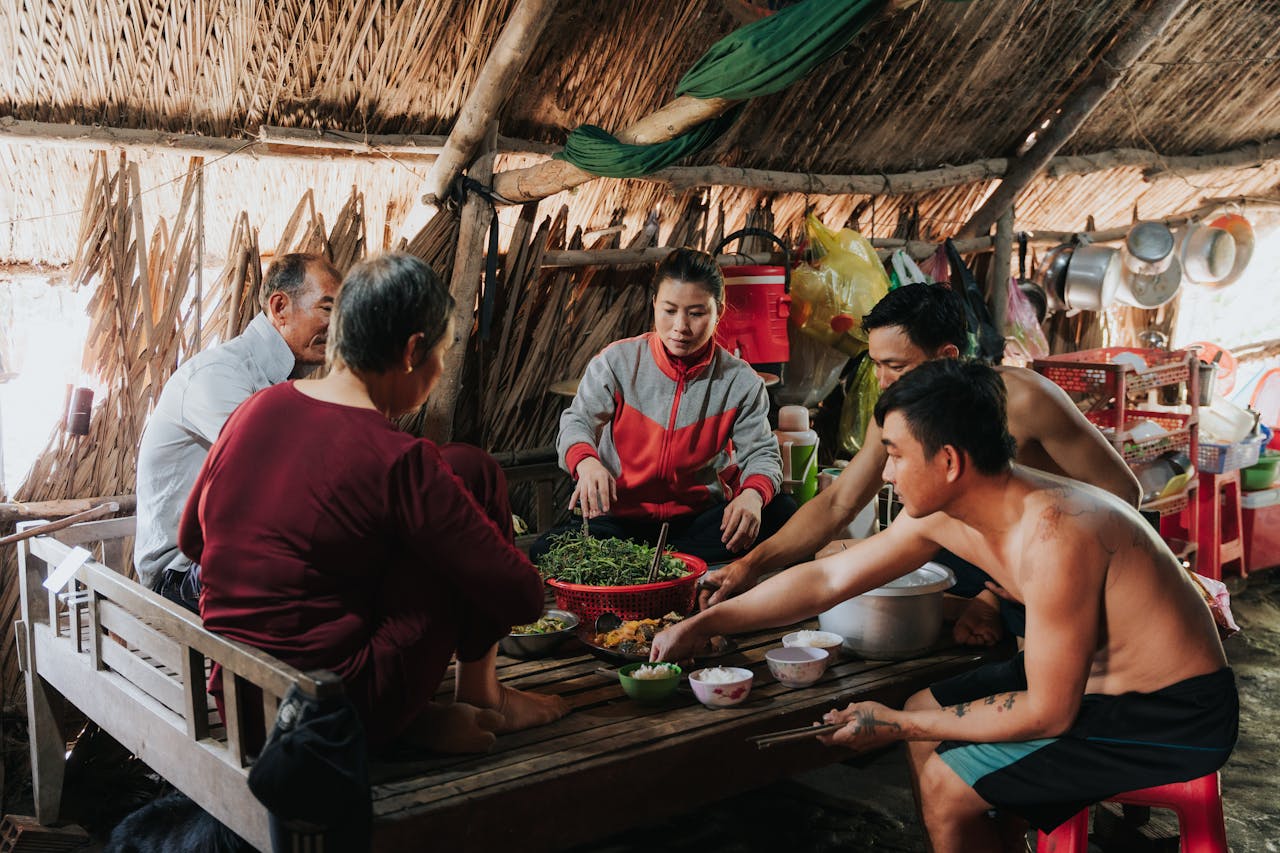 Cooking with locals