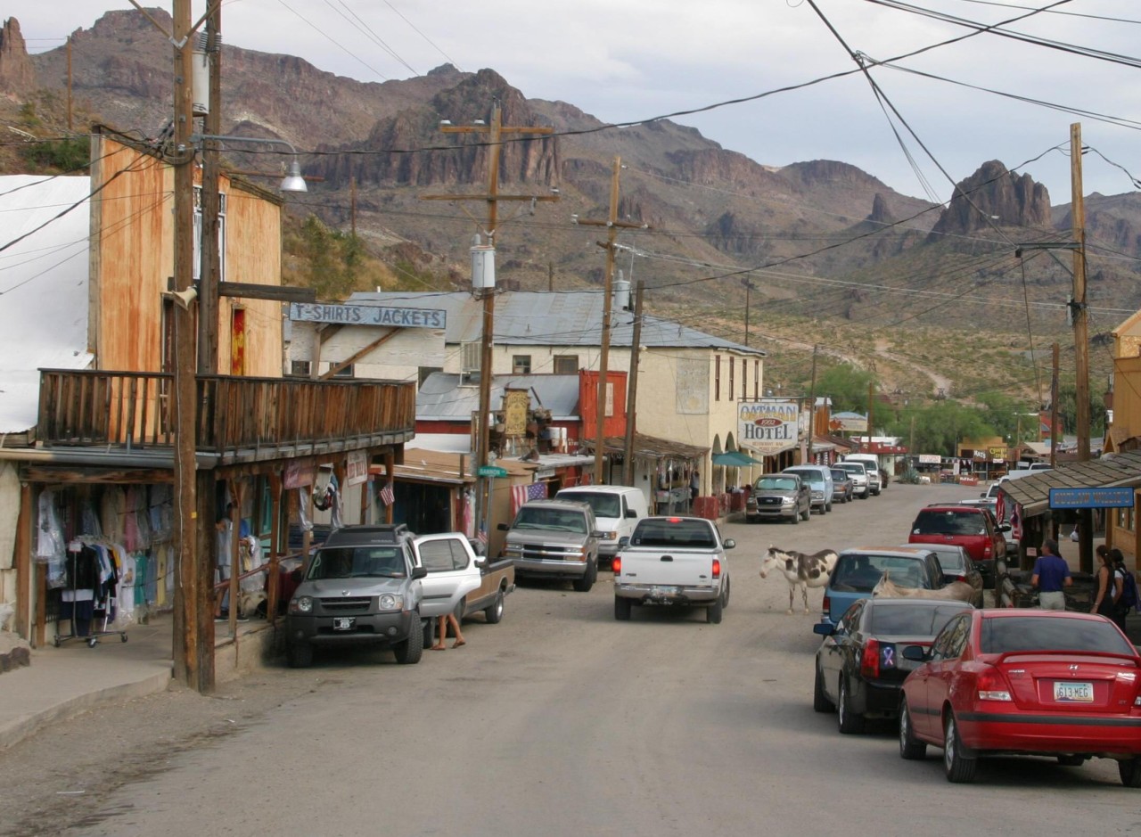 Main street of Oatman

