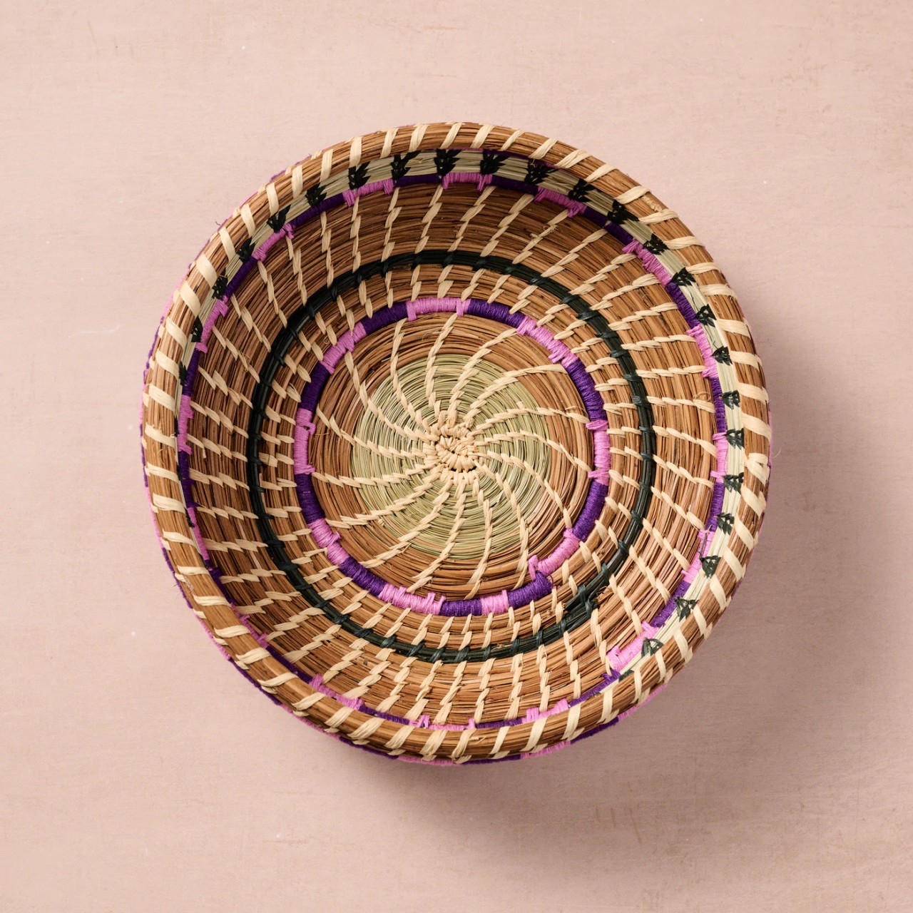 Mahira Handwoven Pine & Grass Basket
