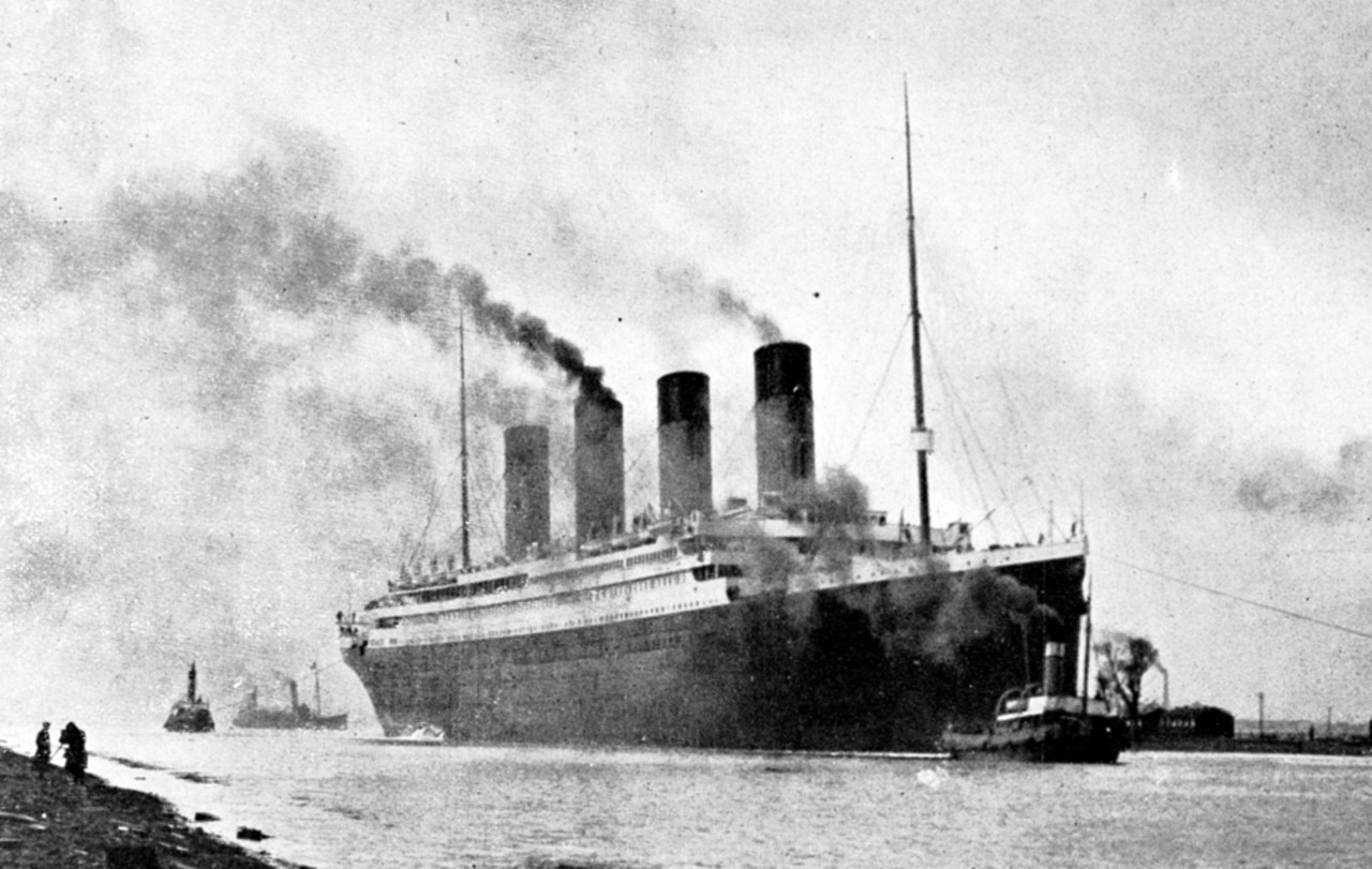 Titanic on sea trials
