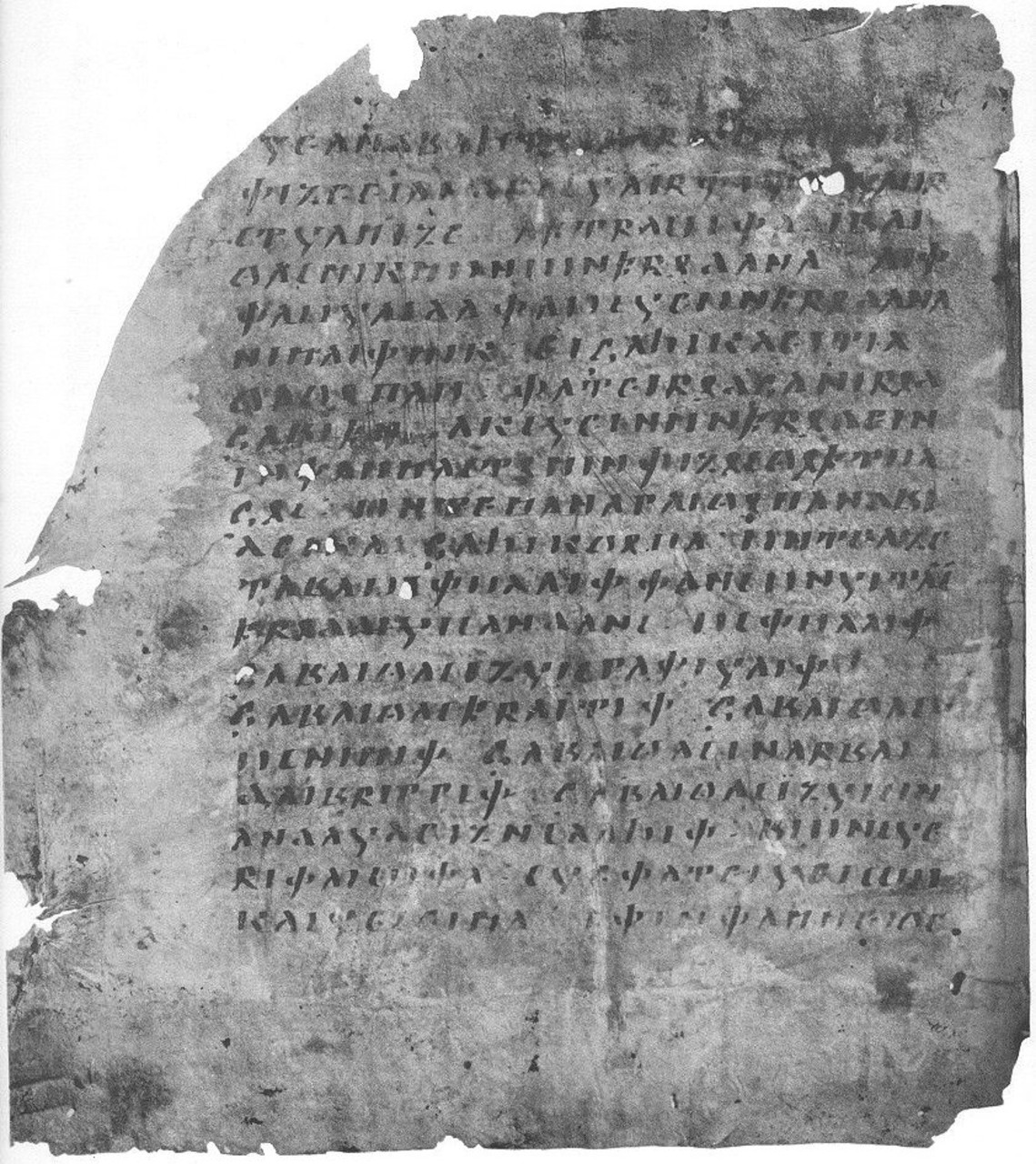 A leaf of the Codex Ambrosianus B
