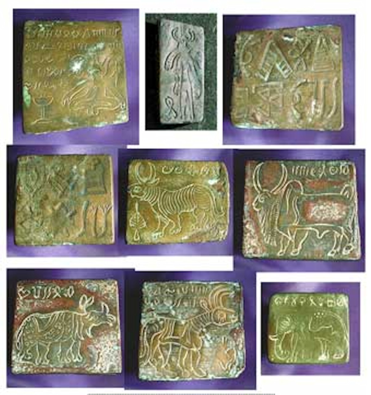 Indus script on copper plates
