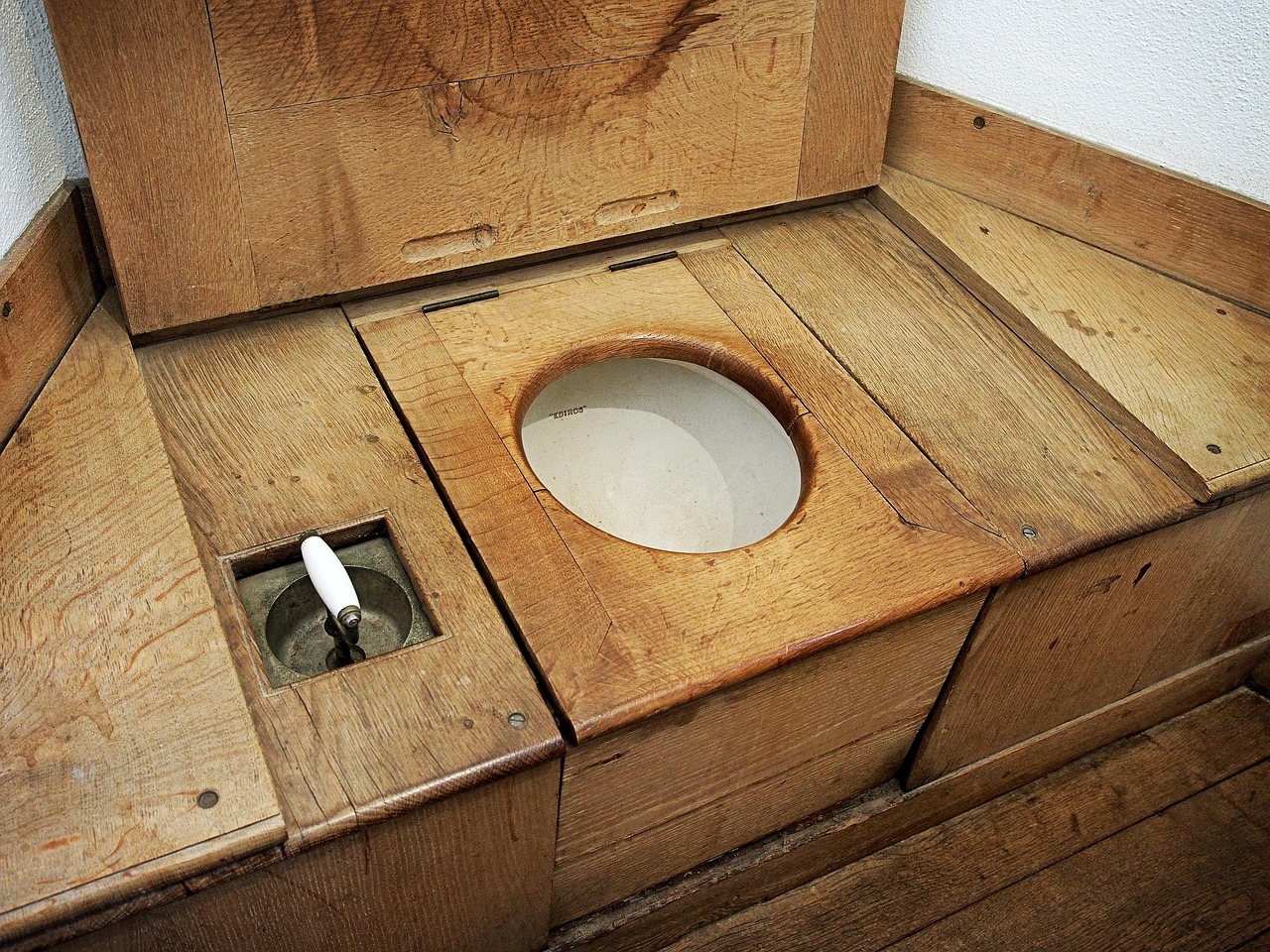 Vintage Flush Toilet
