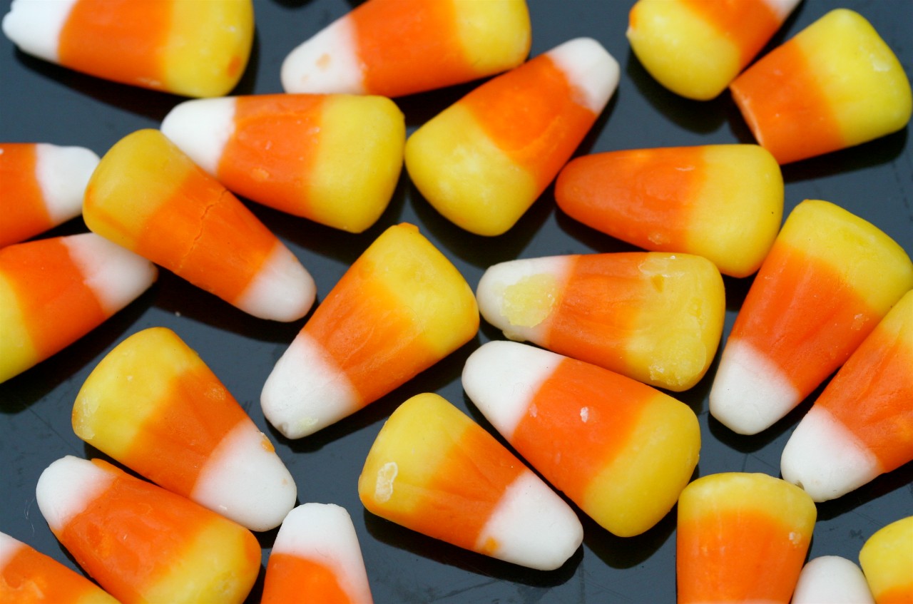 Candies such as candy corn were regularly sold in bulk during the 19th century
