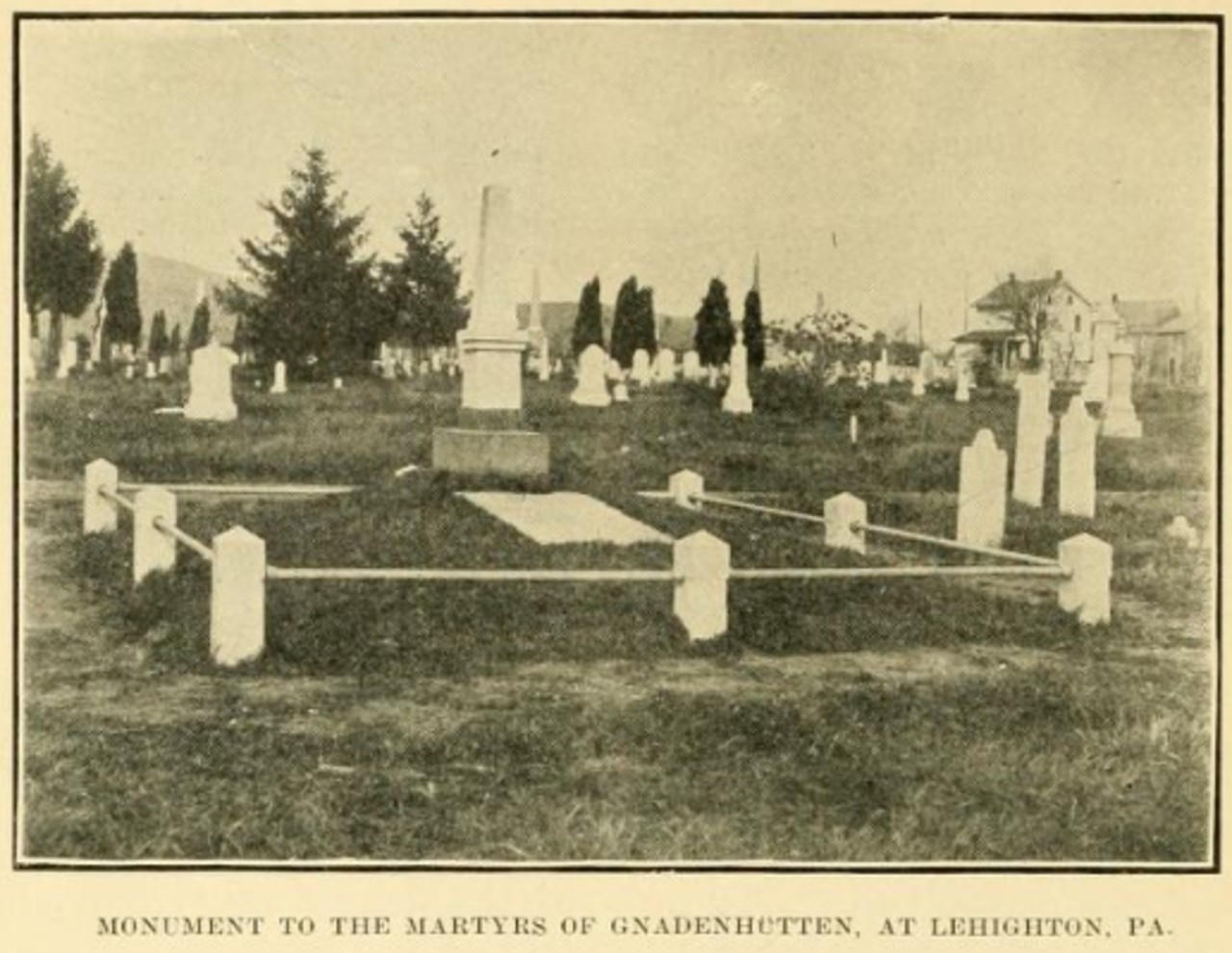 Gnadenhütten Massacre Memorial in Lehighton, Pennsylvania