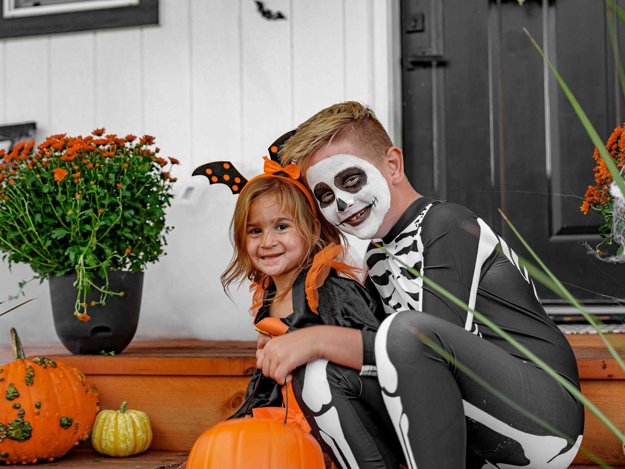 Children in Halloween Costumes