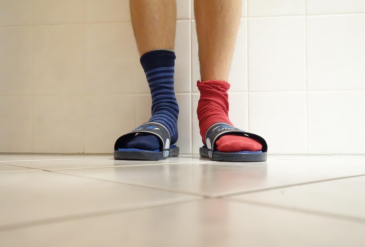 Socks and sandals