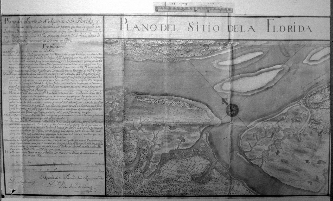 Copy of the plan of the fort of Saint Augustine, Florida