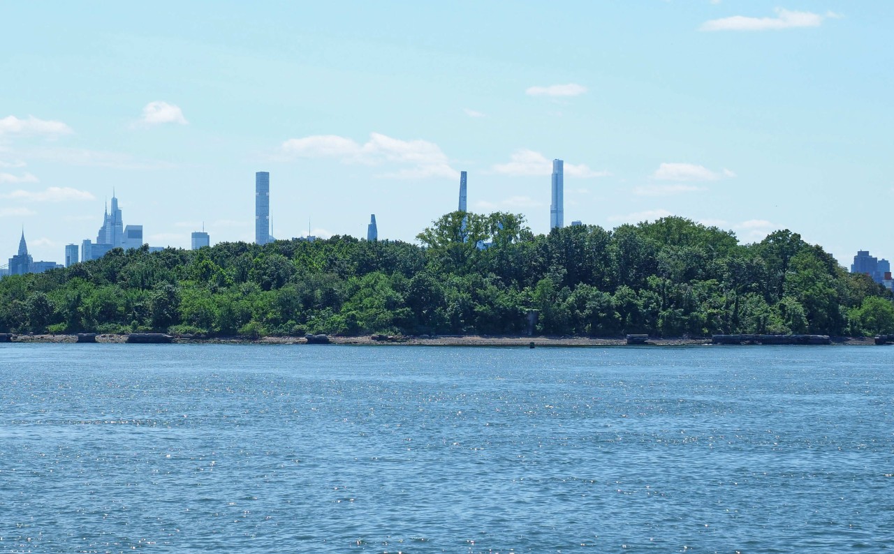North Brother Island, looking southwest from Barretto Point Park