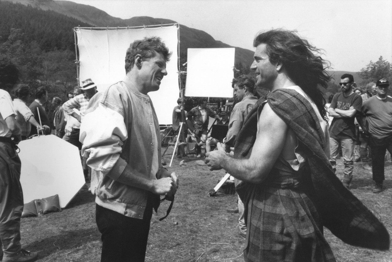 Scott Neeson on the set of Braveheart, 1995