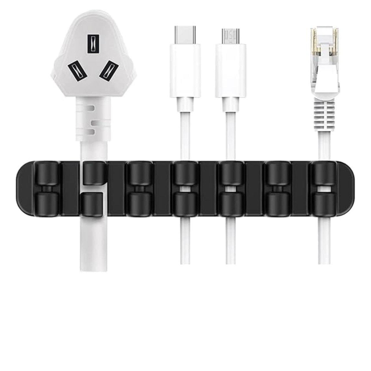 Adhesive cord clips