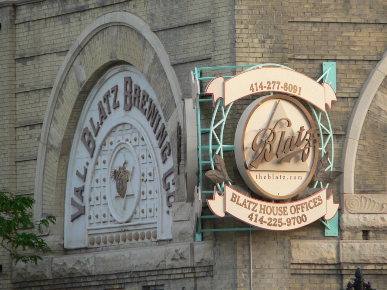 Building detail from the brewery complex
