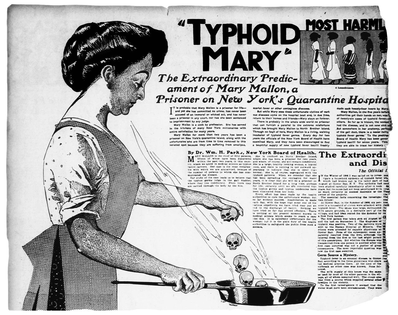Poster depiction of "Typhoid Mary"