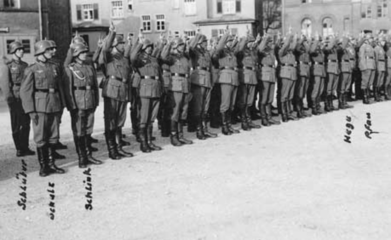 Jewish Wehrmacht soldiers taking the Hitler Oath