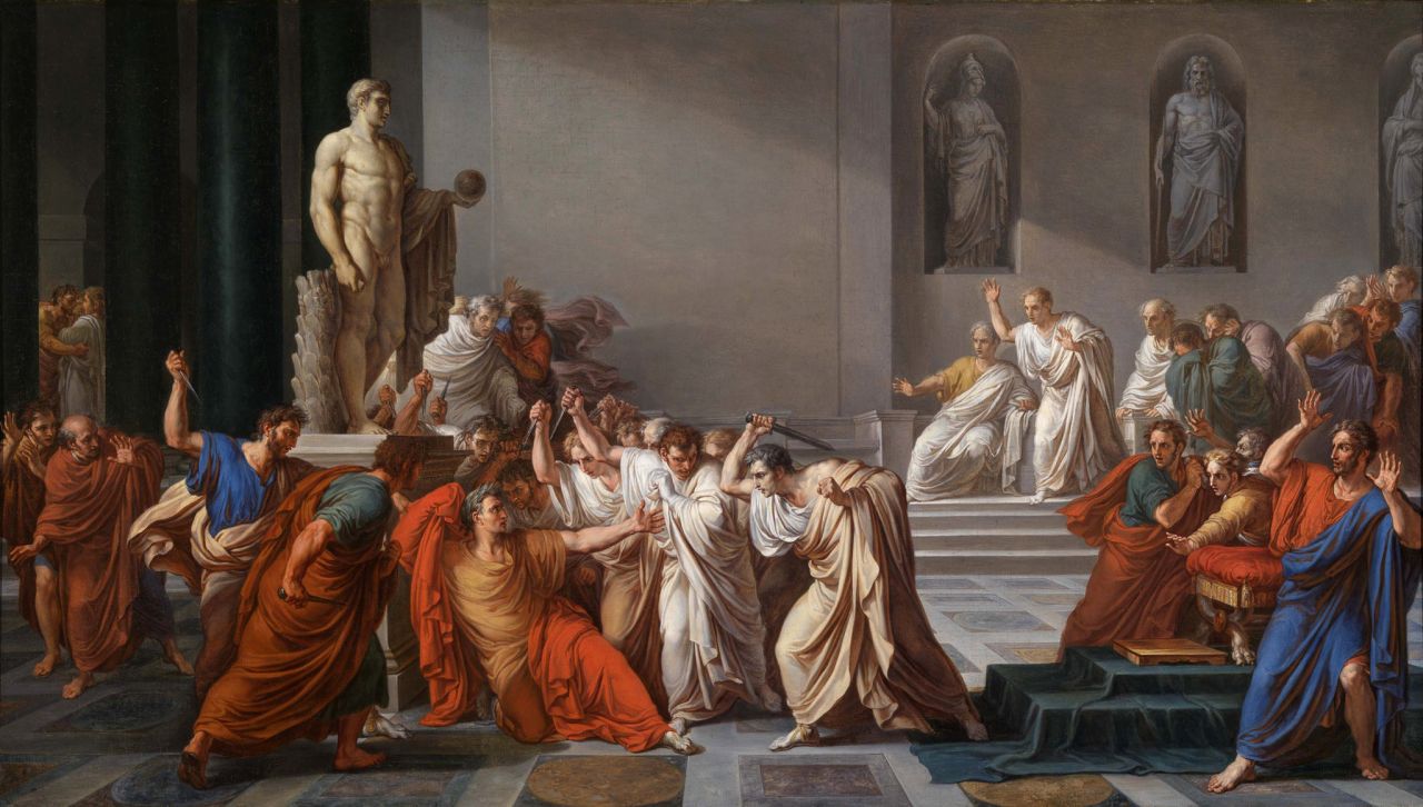 The Death of Julius Caesar by Vincenzo Camuccini, 1806