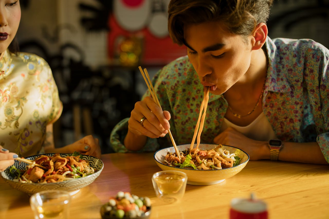 Slurping Noodles Loudly