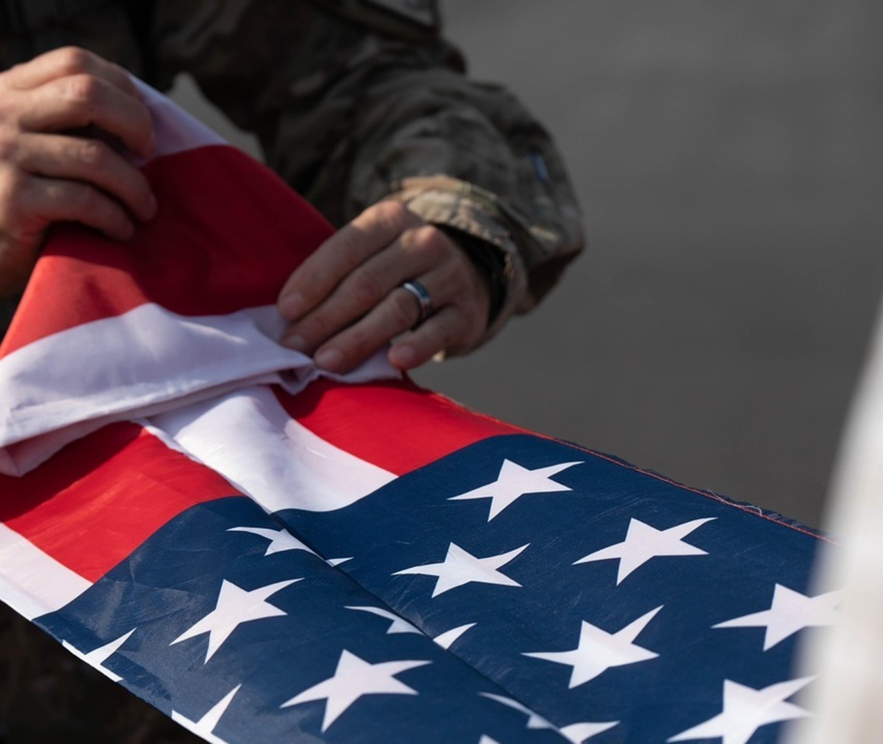 Folding the Flag into a Triangle Isn’t Required