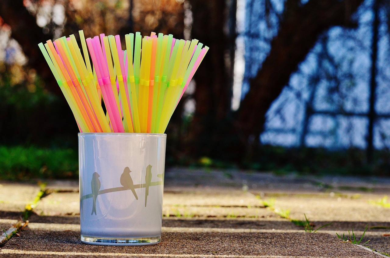 Disposable plastic straws