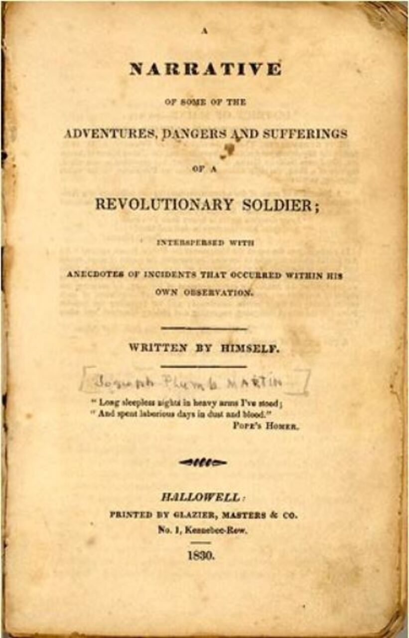 Joseph Plumb Martin diary