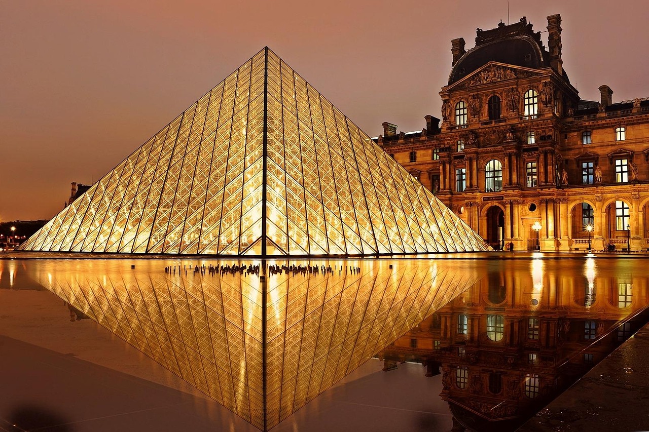 Louvre Pyramid, Paris, France