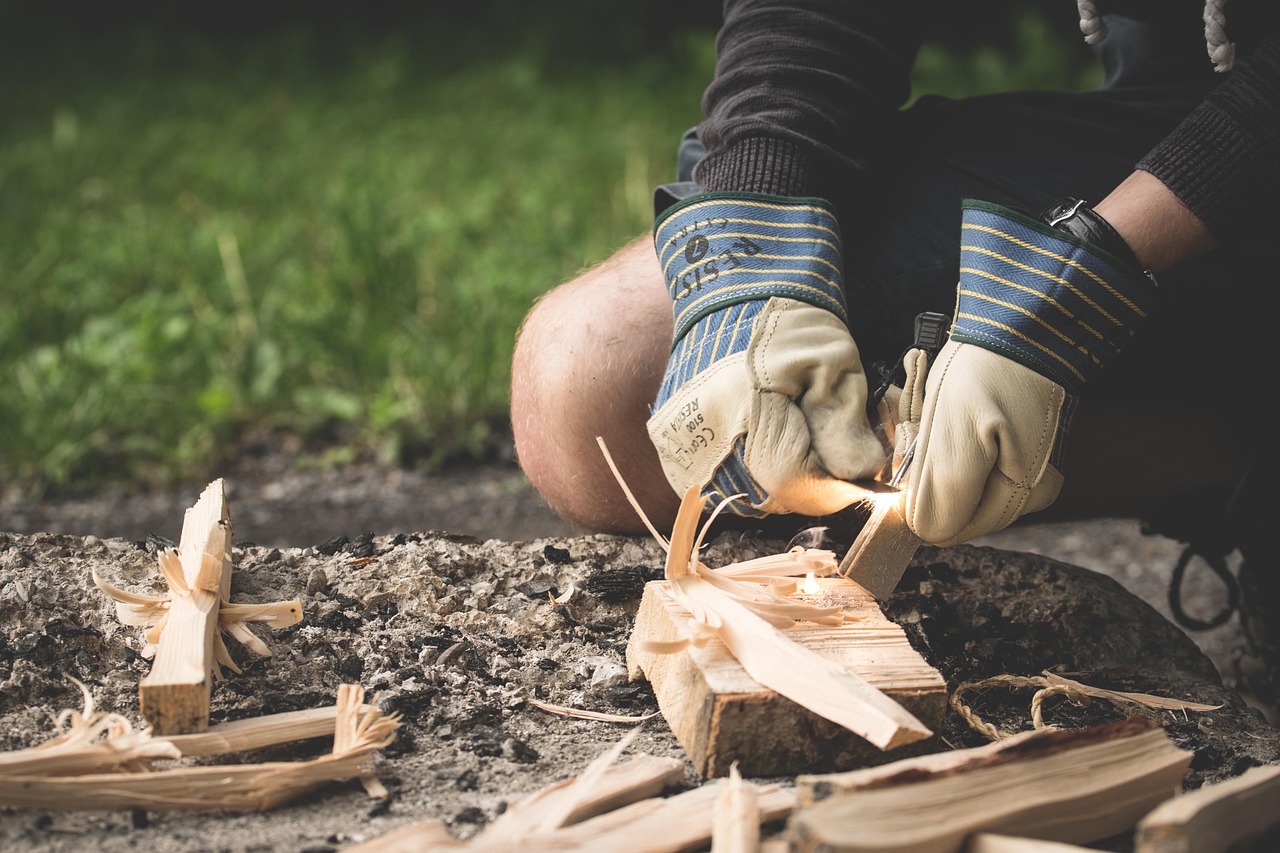 Making Fire by Rubbing Sticks Without Modern Techniques
