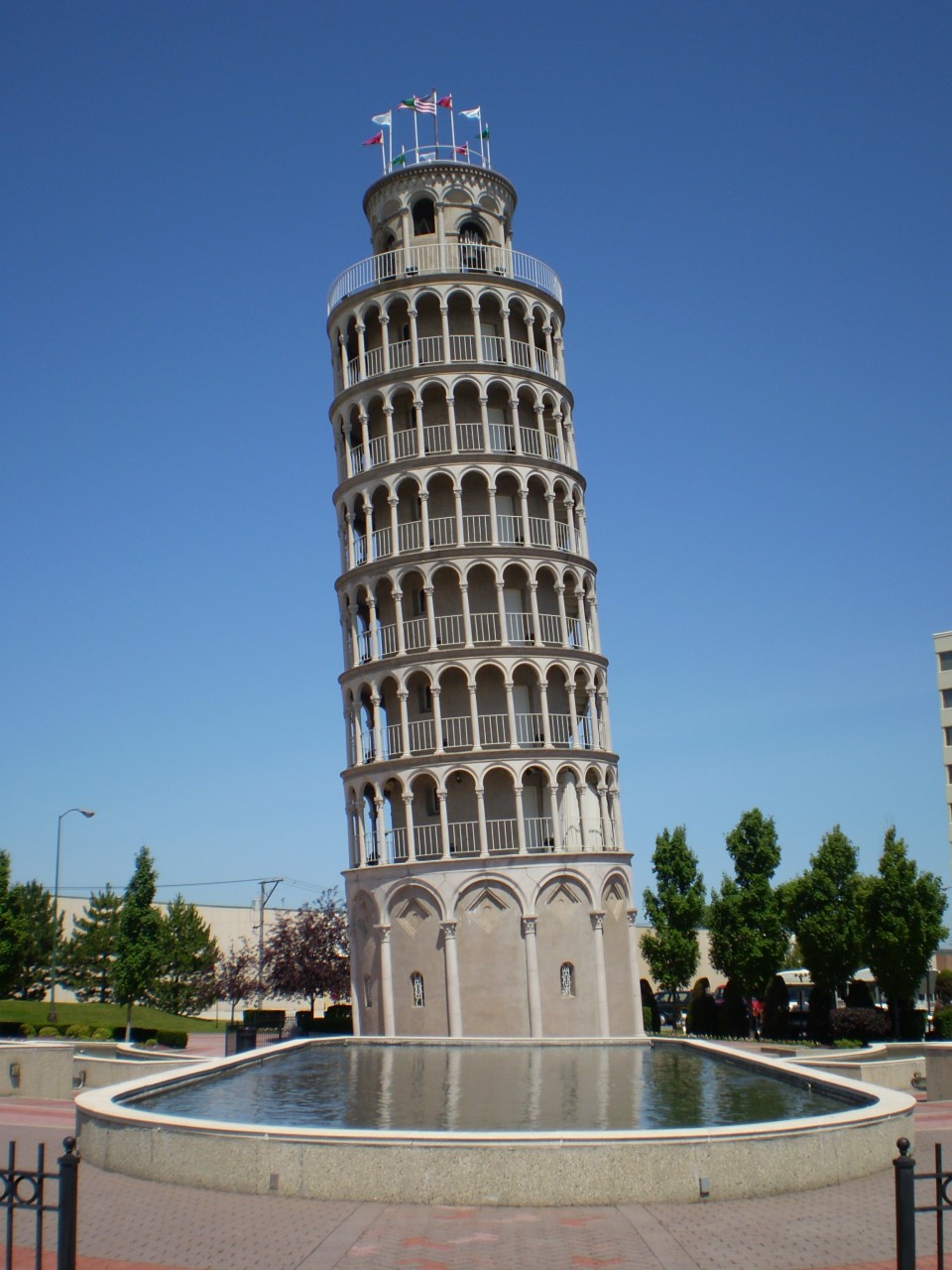 The Leaning Tower of Niles in Illinois