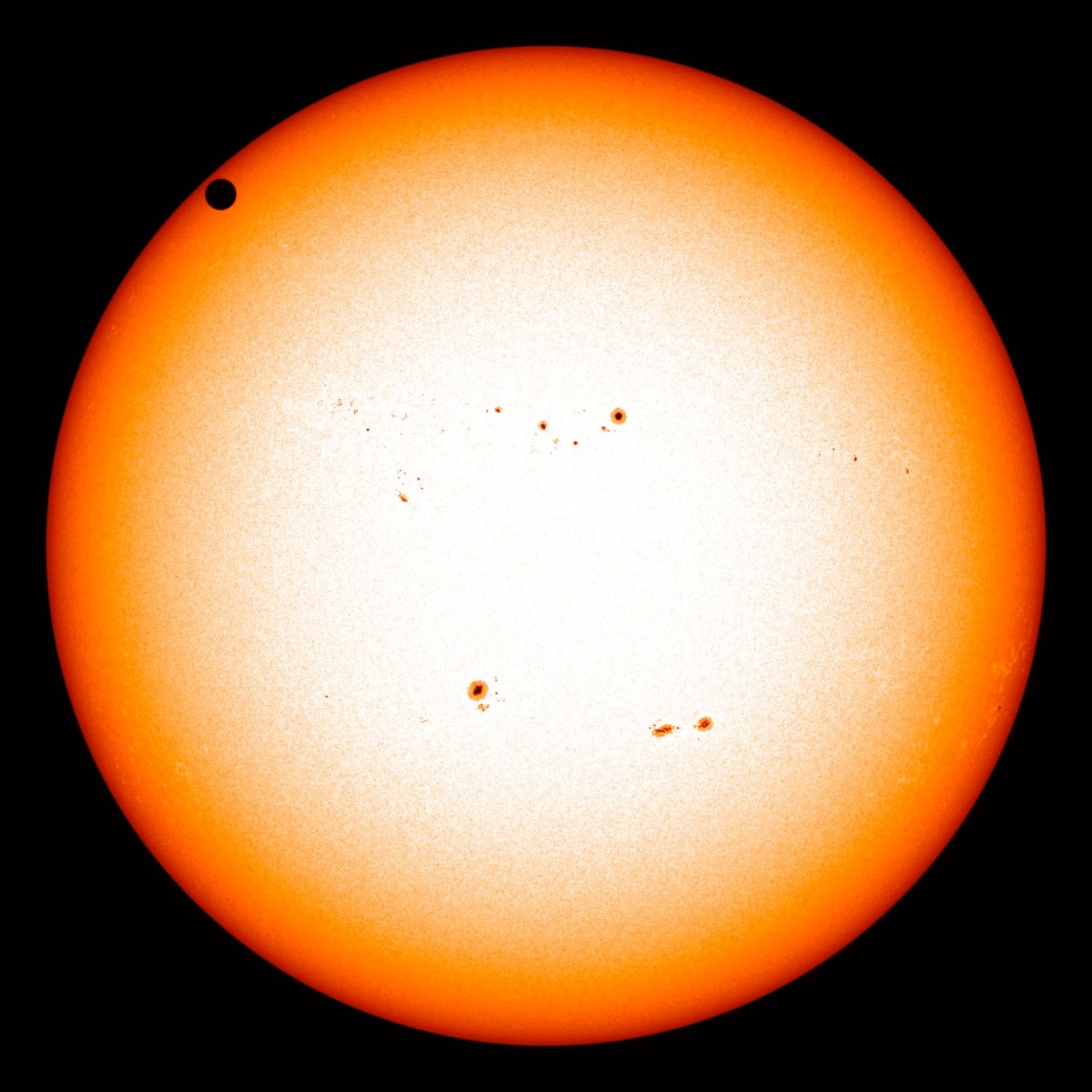 Images of the transit of Venus, taken from NASA's Solar Dynamics Observatory
