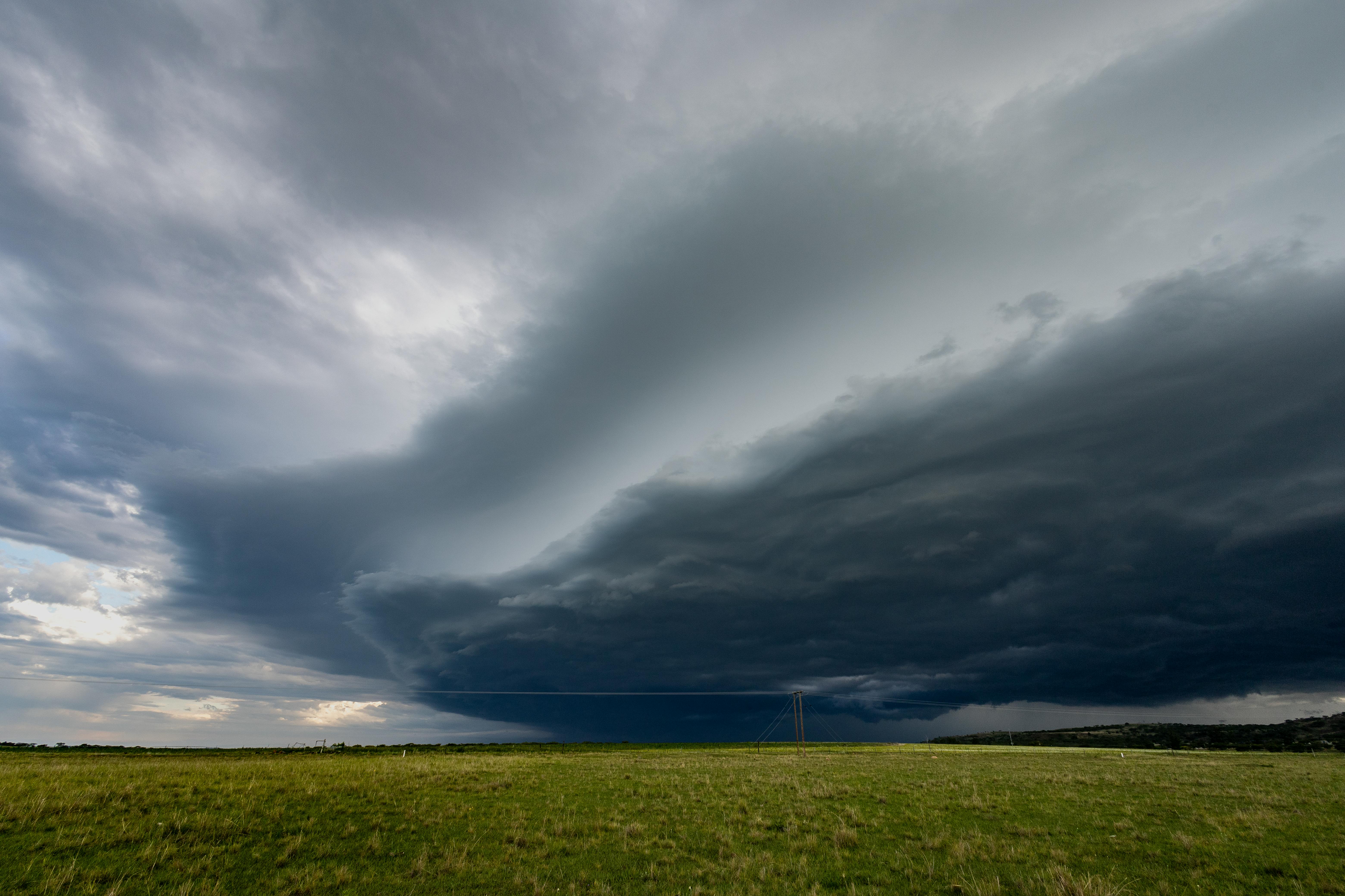 Cloud Formations That Appear Stacked or Rotating