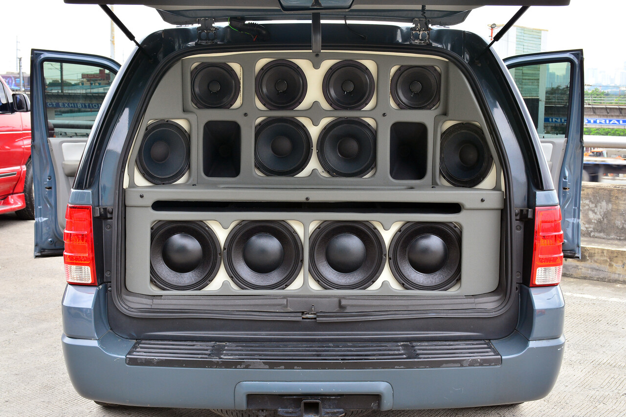 Excessive sound systems and obstructive interior mods