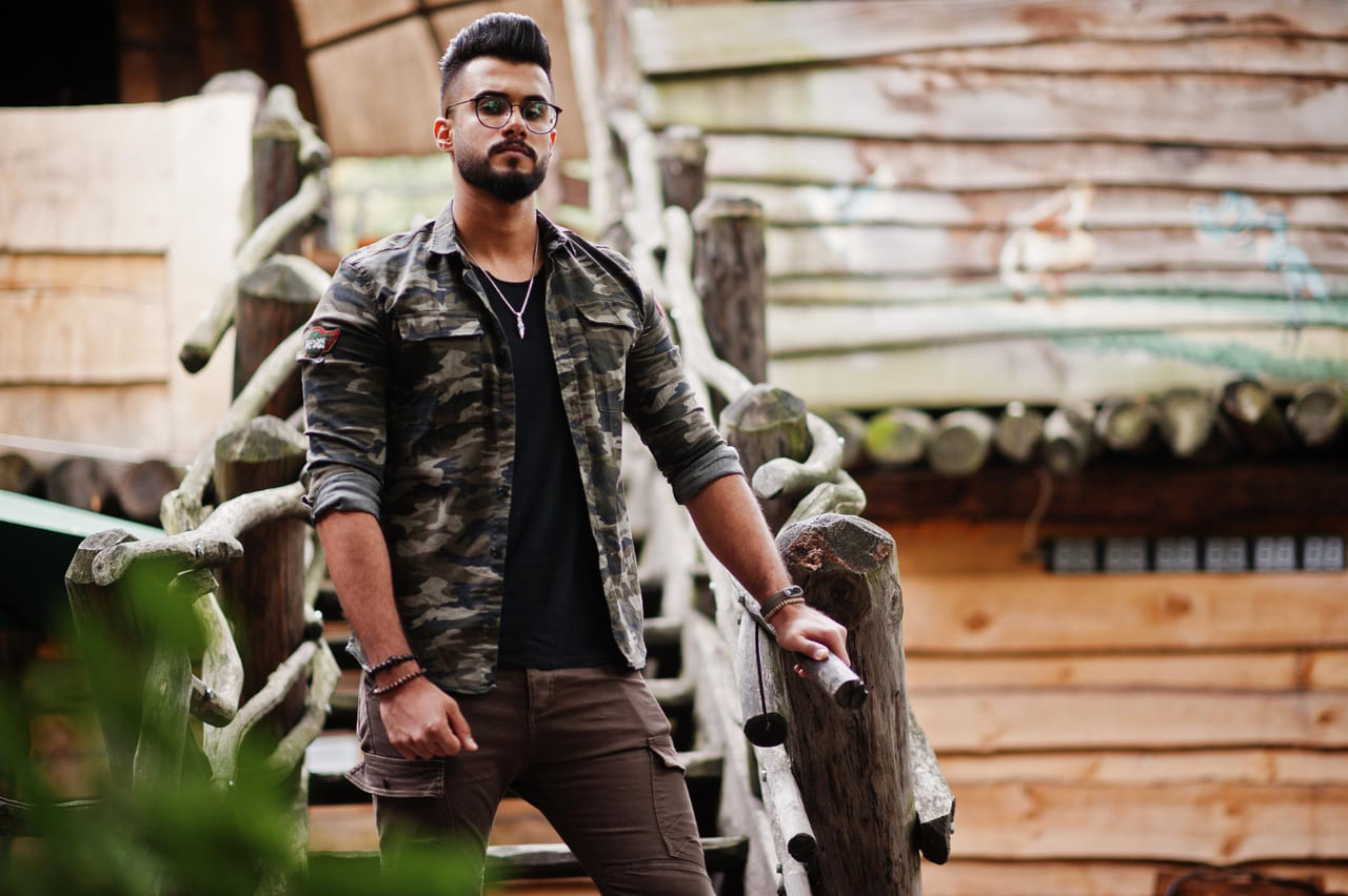 Wearing Camouflage Clothing