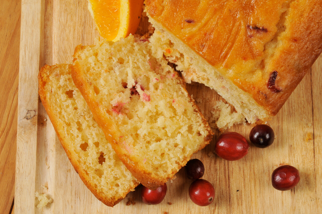 Cranberry Orange Loaf Slices