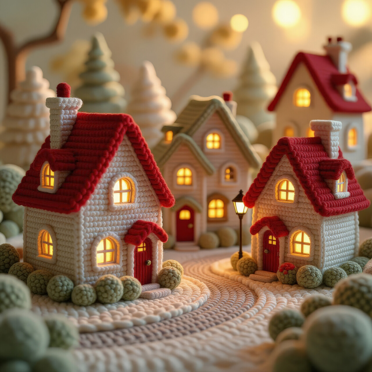 Ceramic Christmas Village Pieces