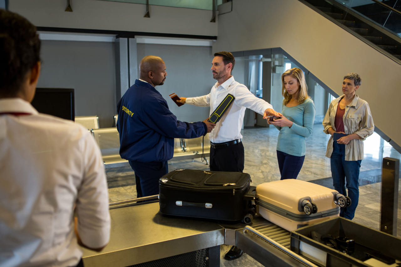 airport customs desk