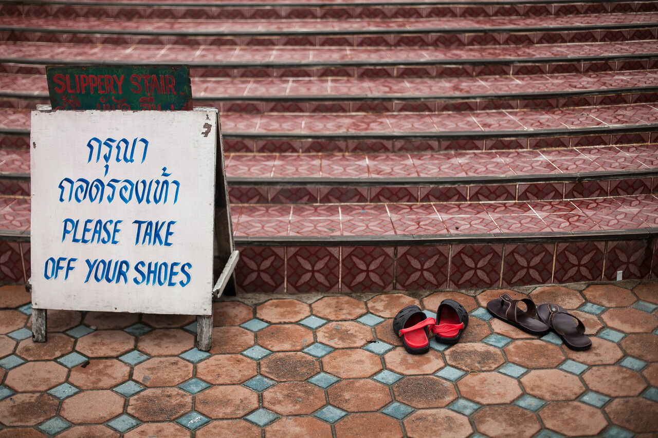 Footwear Rules in Sacred or Protected Spaces