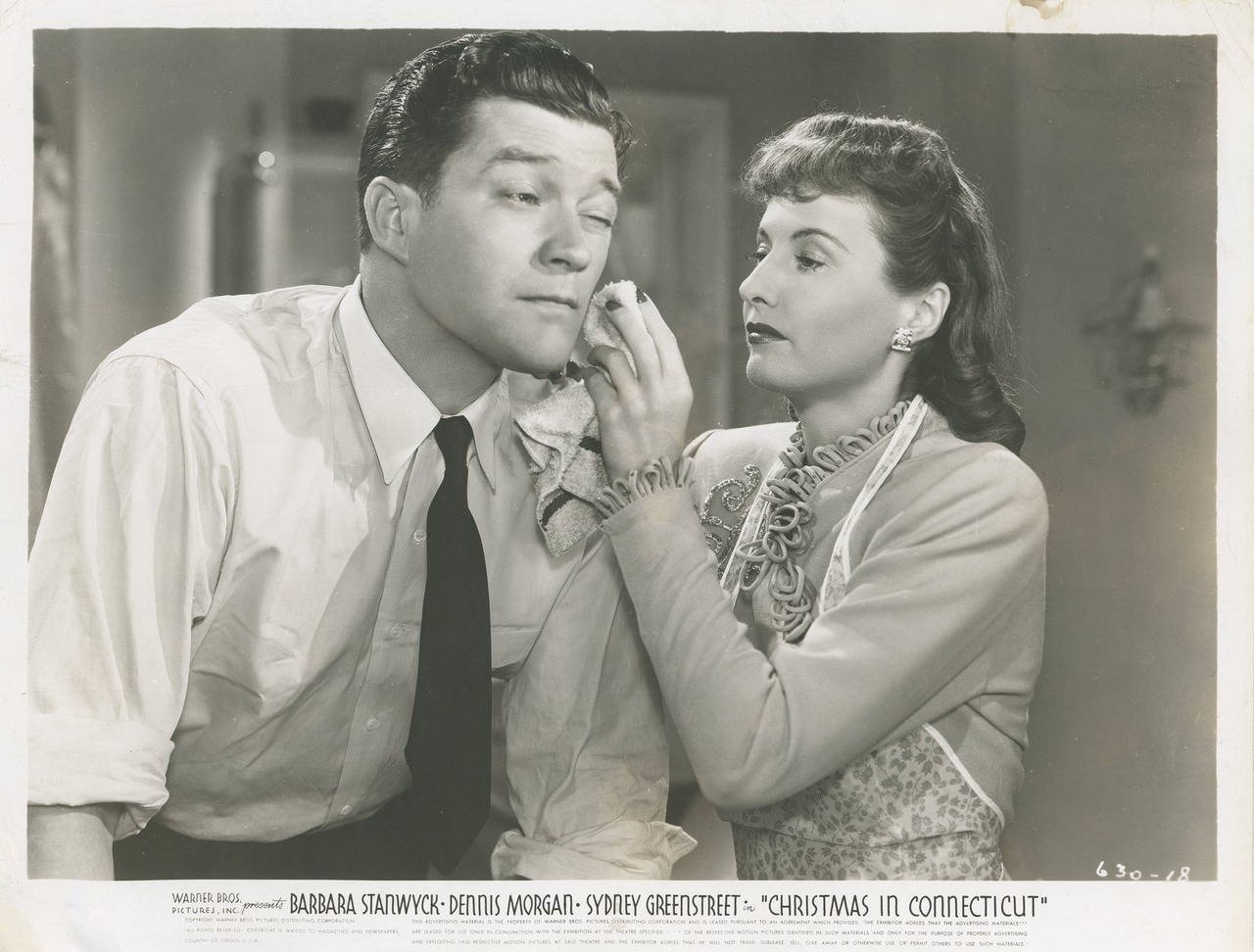 Christmas in Connecticut (1945) promotional card