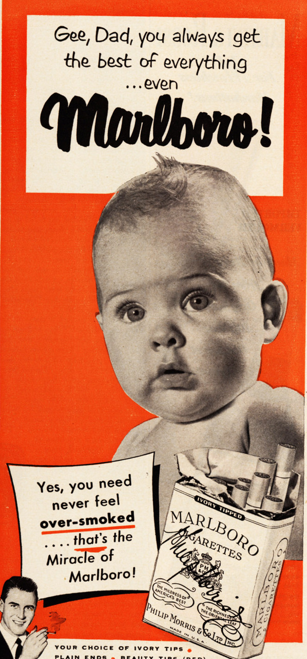 Cigarette Ads Using Babies And Family Imagery