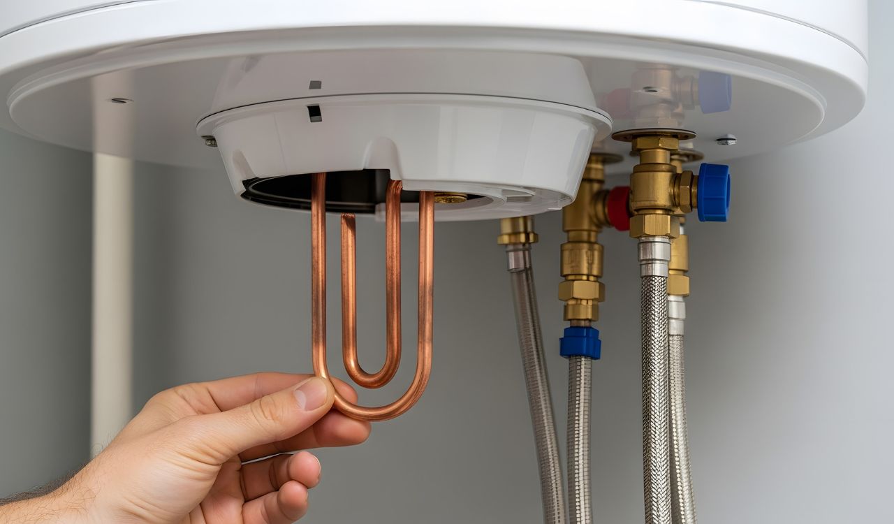 Close-up Of A Person's Hand Installing Heating System