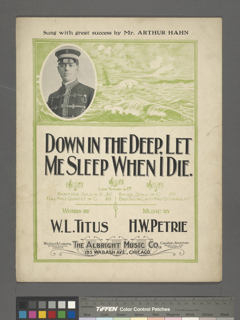 Down in the deep, let me sleep when die