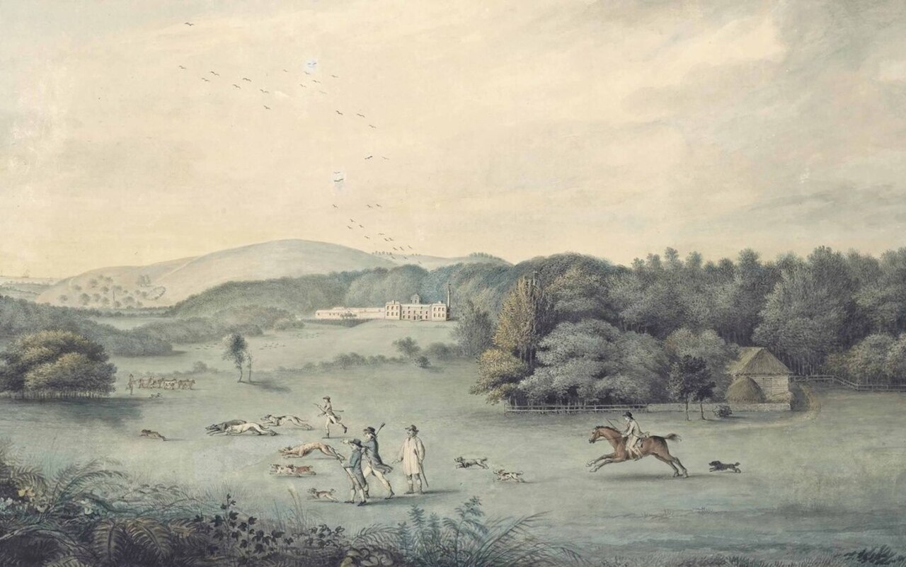 Hare coursing at Muntham Court