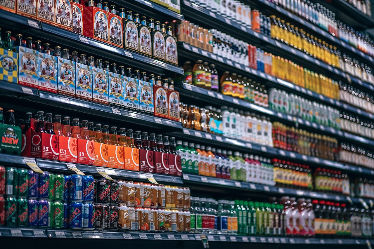 grocery shelf