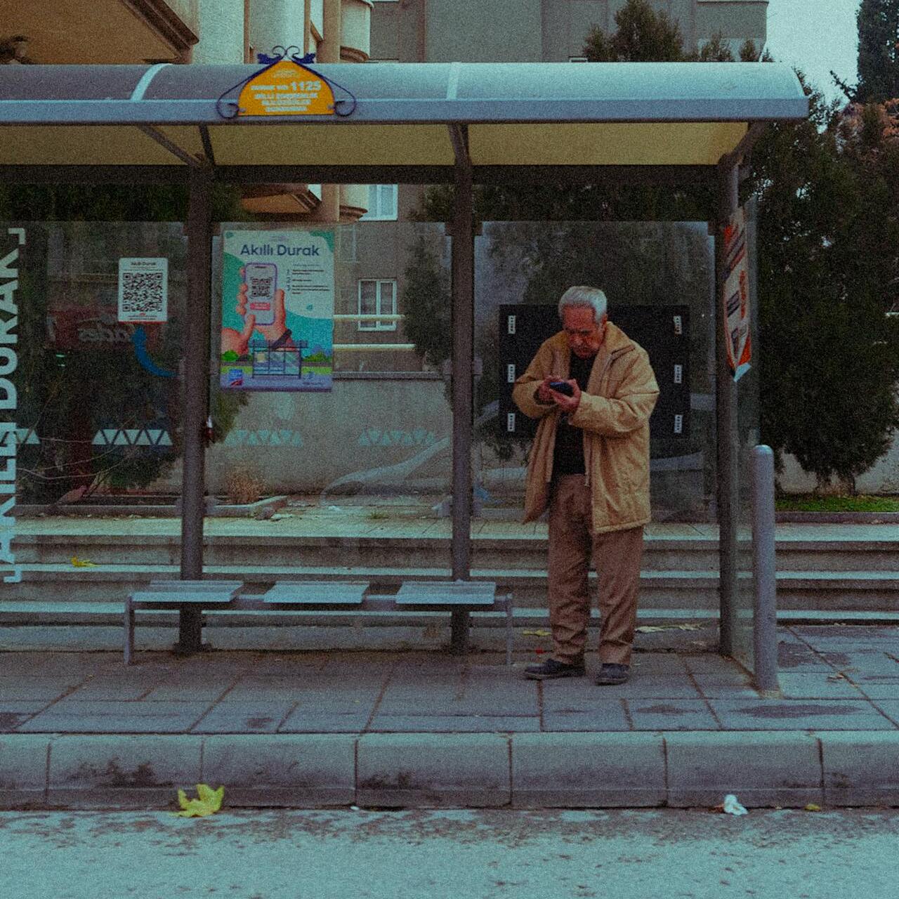 holding or Checking Your Phone at a Stop