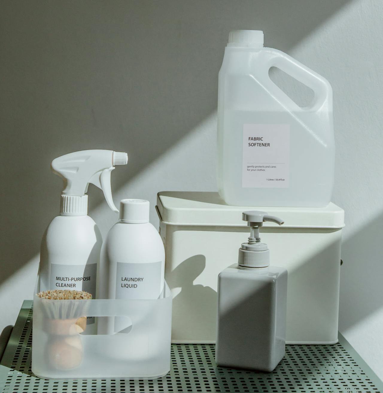 A vintage cleaning supply bottle labeled as a solvent or industrial cleaner.